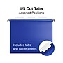 Staples® Hanging File Folder, 5-Tab, Letter Size, Assorted, 20/Box (ST13324/TR13324)~#|#~2421B5F4-0E90-402D-A2B0A38975949BB4_sc7