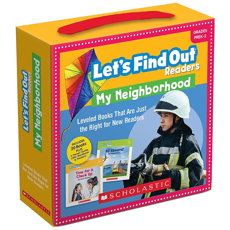 Scholastic Teaching Solutions Lets Find Out Readers: In the Neighborhood/Guided Reading Levels A-D, 20/Set (SC-714362) image 1