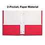 Staples Smooth 2-Pocket Paper Folder with Fasteners, Red, 25/Box (50772/27540-CC)~#|#~24266F4D-27C4-4D87-93179CCF1D9C01D7_sc7
