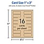Avery Business Cards, 1" x 3" , Matte Kraft Brown, 400/Pack (95284)~#|#~242B2205-9F9F-4513-B137BBF7F807D9C3_sc7