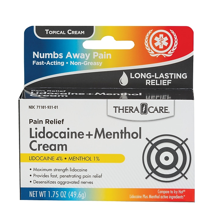 TheraCare Maximum Strength Lidocaine Cream, 1.75 oz. (19-931