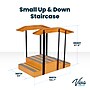 Viva Comfort Physical Therapy Non-slip Staircase with Safety Handles, 500 lbs. Capacity, Natural Wood (ADI906-01-MK)~#|#~242B9020-48CA-4FCB-A44438278CA7D1CA_sc7