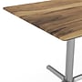 Flash Furniture TopGuard Square Wood Restaurant Dining Table and Base, 36" x 36", Natural/Silver Base (STSQ36NATT3030S)~#|#~242E0F83-0A36-4DE3-8702EA8552792D97_sc7