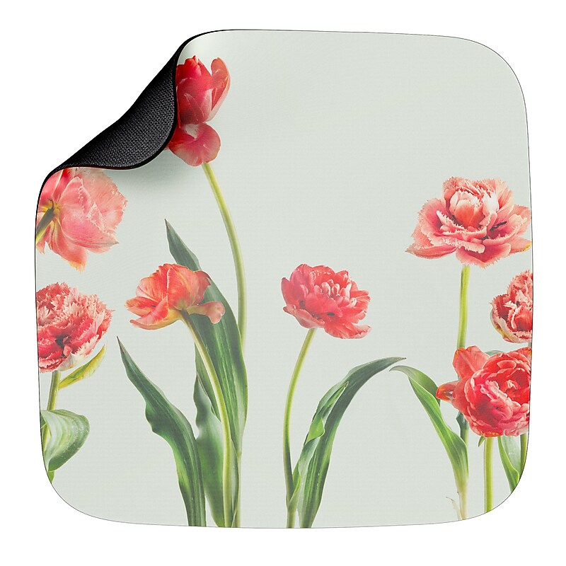 Staples TECH Non-Skid Mouse Pad, Floral (ST63283) image 1