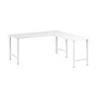 Bush Business Furniture Hustle 72W x 30D L Shaped Computer Desk with Metal Legs, White (HUS001WH)~#|#~242F2F4A-A258-4C5B-89D89842B9A84A77_sc7