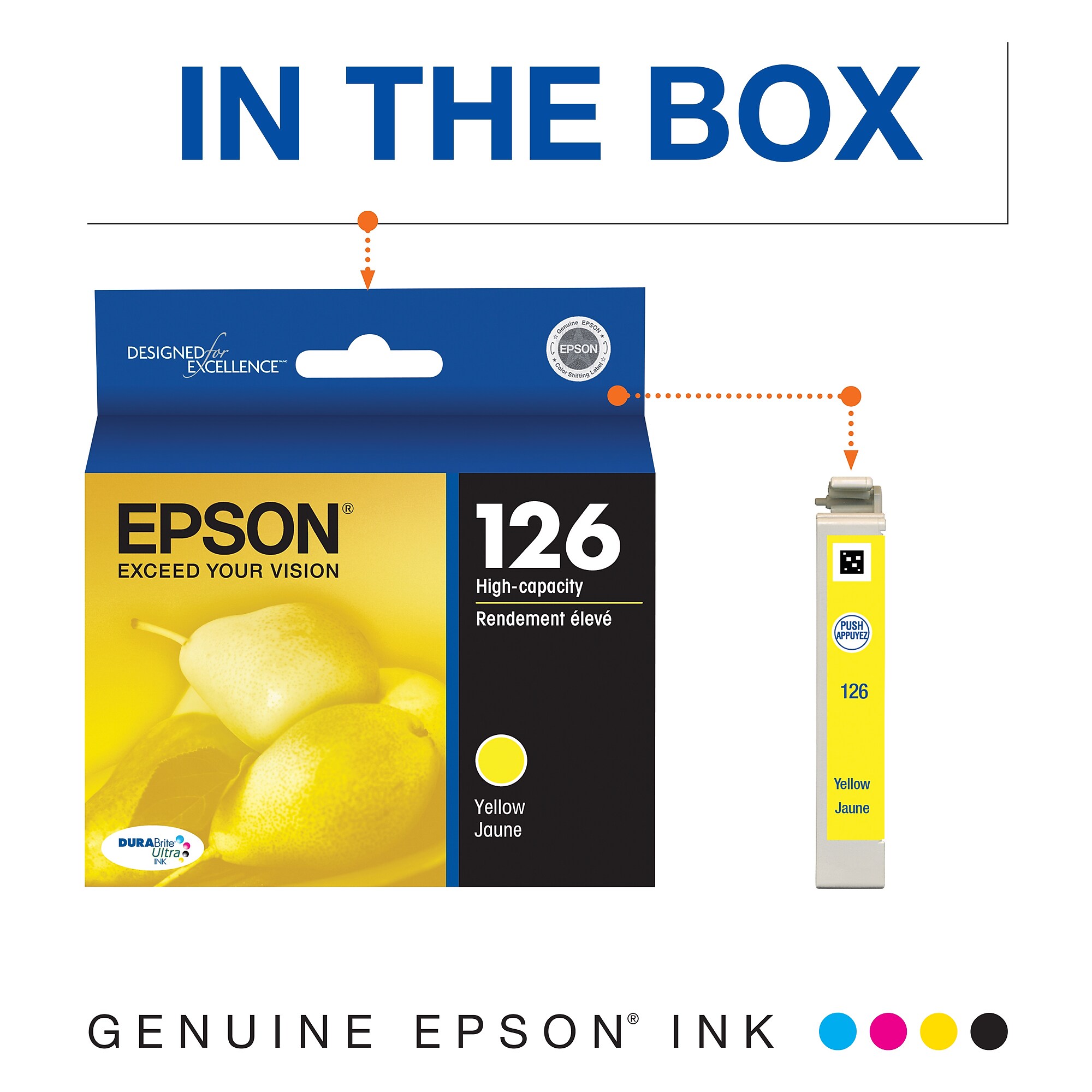 Epson T126 Yellow High Yield Ink Cartridge   (T126420) Sansujyuku sansujyuku.com