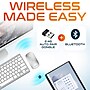 Delton N35 Mini Wireless Keyboard and Optical Mouse Combo, Silver/White (DKMKITMIN35-WW)~#|#~243E5027-DE3E-4F9B-9673A9F1FCFCA5EA_sc7
