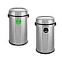 Alpine Industries Stainless Steel Indoor Compost and Trash Can with Swivel Lid, 34 Gallon, Silver, 2/Pack (ALP470-65L-1-CO-T)~#|#~243E5332-FD64-43AD-8515D6FF6E265084_sc7