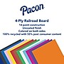 Pacon Railroad Paper Poster Board, 22" x 28", Orange Red, 25/Carton (P5475-1)~#|#~243E87F1-001B-46B0-A4ED7D77BFB4F230_sc7