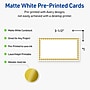 Avery Gold Beads Matte Blank Card, White, 80/Pack (S00-D1M)~#|#~244CFA3D-96C6-4B25-A6F9EC3CADFF816D_sc7