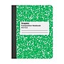 STAPLES Composition Notebook, 9.75” x 7.5”, Wide Ruled, 100 Sheets, Green Cover~#|#~244E7435-E042-4044-A0C43F71A1DEE5D8_sc7