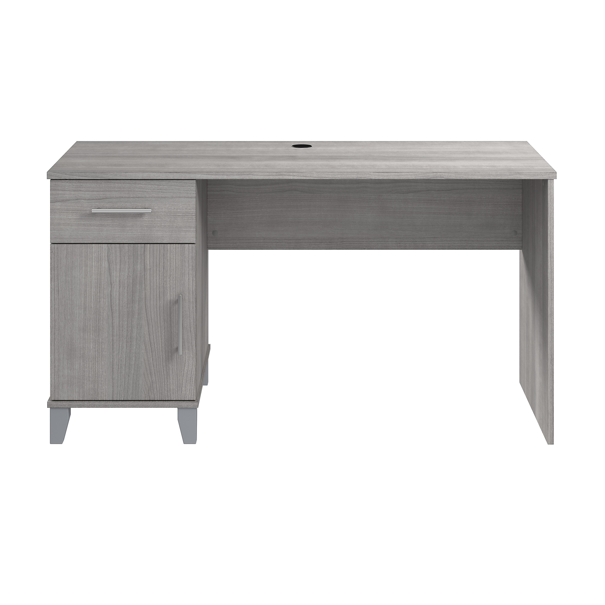 Bush Furniture Somerset 54″W Office Desk with Drawer and Storage Cabinet, Platinum Gray (WC81254) Sansujyuku sansujyuku.com