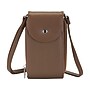 Bugatti Vegan Leather Phone Bag, Brown (MOB2684BU-BROWN)~#|#~24535E85-BD32-49AF-B88CFF6D05214C42_sc7