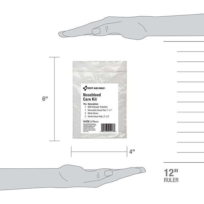 その他 The Nosebleeds Celox® Nosebleed First Aid, 5/Pack | DiVal Safety Equipment