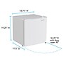 Avanti Recessed Door Handle Refrigerator, 1.6 Cu. Ft., White (RM16T0W)~#|#~sp75056167_sc7