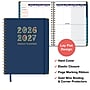 2026-2027 Excello Brands 8.5" x 11" Academic Weekly & Monthly Family Planner, Paperboard Cover, Navy Gold Numbers~#|#~2478C7C1-A569-4732-9340815A76DD6B7F_sc7
