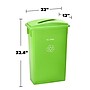 Alpine Industries Polypropylene Recycling Bin, 23 Gallon, Lime Green , 3/Pack (ALP4778-4-LGRN-3)~#|#~247B2FD5-CE3D-4CBA-BEA9388B8909D17D_sc7