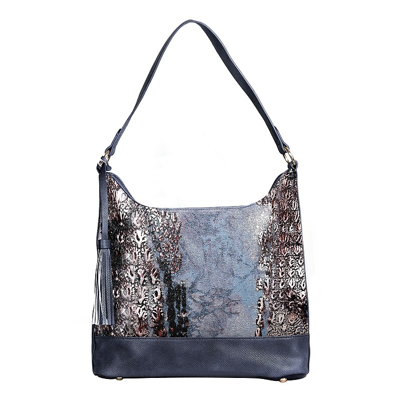 Karla Hanson Eva Canvas Hobo Bag, Navy (80105NAVY) image 1