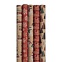 JAM Paper Christmas Wrapping Paper, 25 Sq. ft. x 30", Kids Kraft Christmas Set, 5 Rolls/Pack (165K5KRKID)~#|#~247EE28C-50E5-4A52-81E6A6CD15C19025_sc7