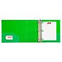 JAM Paper 4" 3-Ring Flexible Poly Binder, Green (PB75245GR)~#|#~24831919-4F13-4D10-823C0BAD9C236F9C_sc7