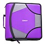 Case It King Sized Zip Tab 4" 3-Ring Zipper Binders, D-Ring, Purple (D-186 PUR)~#|#~248916C4-525A-4FA0-9FB960D043E72C0F_sc7