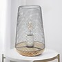 Creekwood Home Industrial Mesh 9" LED Table Lamp, Gray (CWT-1004-GY)~#|#~248980D3-732D-4ABE-99EE309AE13886A7_sc7