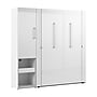 Bestar Avalon Full Murphy Bed and Storage Cabinet with Pull-Out Shelf (81W) - High-Gloss White~#|#~248A744F-51FD-4E4C-81FB6B92442BC8A3_sc7