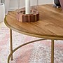 Sauder International Lux 36"Dia Round Coffee Table, Sindoori Mango (428214)~#|#~248C7E18-6D04-4269-9FE2D01CD30D6634_sc7