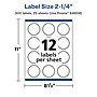 Avery Laser/Inkjet Multipurpose StarburstLabels, 2.25" Dia, Glossy Clear, 300/Pack (94608)~#|#~24900EE4-EC4C-4D33-9E802C32A433F6F0_sc7