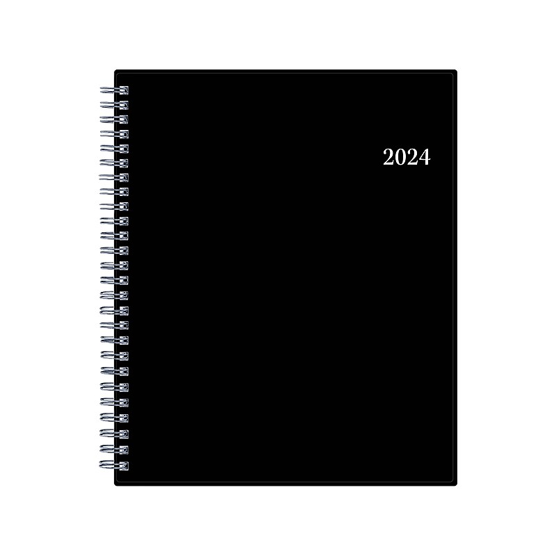 2024 Blue Sky Firefall 7" x 9" Weekly & Monthly Planner, Black (137262-24) image 1