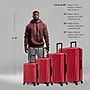 InUSA Vasty 4-Piece Hardside Spinner Luggage Set, TSA Checkpoint Friendly, Red (IUVASSMLXL-RED)~#|#~2498D6E4-0B76-4475-8D99D5F53754D392_sc7