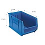 Quantum Storage Systems Stackable Plastic Hulk Container, 17 1/2" x 19 7/8" x 35 7/8", Blue (QUS995BL)~#|#~249937B3-A5A3-41C2-AECA320EDAEBD7B5_sc7