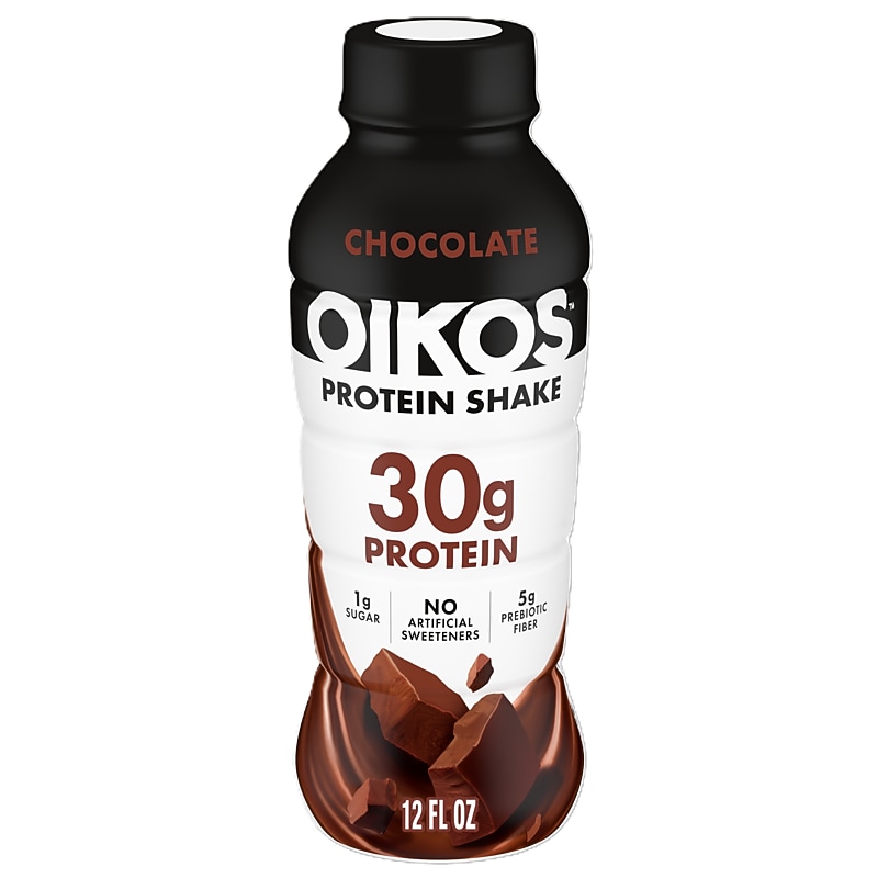 Oikos Ready To Drink Chocolate Protein Shake, 12 oz., 12 Bottles/Carton (WWI02427) image 1