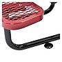 Global Industrial 46" Round Picnic Table, Expanded Metal, Red (277150RD)~#|#~24A393EA-9EA7-455A-822D7557BCA97DAF_sc7