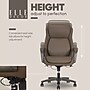 Elle Decor Rivendell AIR Lumbar Ergonomic Faux Leather Swivel Executive Chair, Mocha Brown (60124-MBRN)~#|#~24A3AAA9-3655-4C5D-9E71194A1CB50D69_sc7