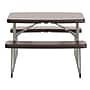 Flash Furniture Paige 37.5" x 32.625" Picnic Folding Table, Brown (RBEBB2432FD2BR)~#|#~24A5A058-A738-41B3-A9E89651F94018B7_sc7