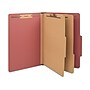 Staples 60% Recycled Pressboard Classification Folder, 2-Dividers, 2.5" Expansion, Legal Size, Brick Red, 20/Box~#|#~24A62DED-EA64-4638-BE0BCA1F3988F321_sc7