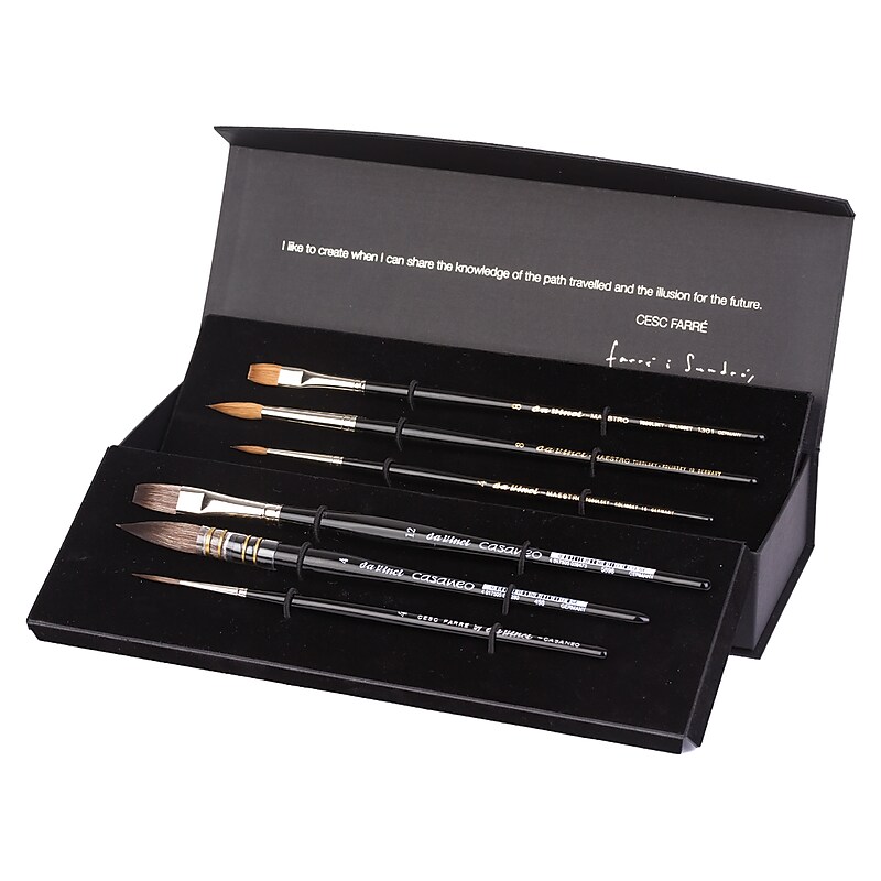 da Vinci Artist Signature Collection by Cesc Farré Watercolor Brushes, 6/Pack (DVXVA40120) image 1