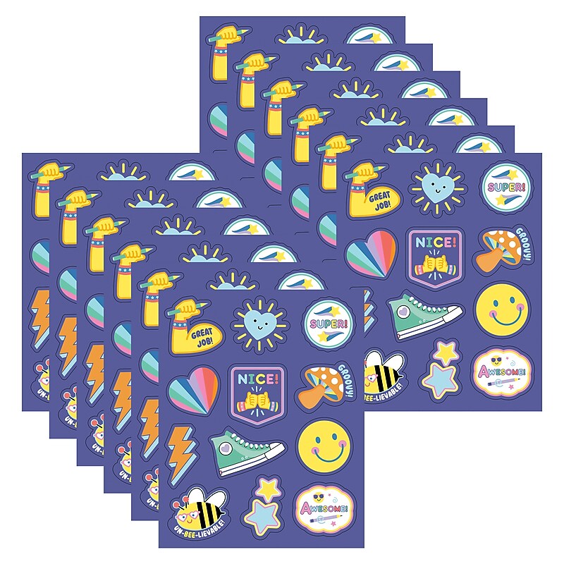 Carson Dellosa Education We Stick Together Motivators Motivational Stickers, Multicolored, 72/Pack, 12 Packs/Bundle image 1