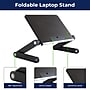 Uncaged Ergonomics WorkEZ Adjustable Aluminum Laptop Lap Desk Cooling Stand, Light Black (WELB)~#|#~24B1E56E-66EB-4C31-B20E40B44EB11846_sc7