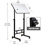 Mind Reader 24"W Adjustable Standing Whiteboard Desk, Black (SDWBOARD-BLK)~#|#~24B3F370-BF82-4BD6-9260A46A28C4F2DB_sc7