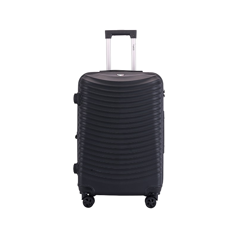 TUCCI Italy FLETTERE 30.7" Hardside Suitcase, 8-Wheeled Spinner, Black (T0281-28in-BLK) image 1