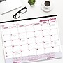 2027 Brownline 22" x 17" Monthly Desk Pad Calendar, White/Burgundy (C1731V-27)~#|#~24BE7A19-188F-4791-B559352E7AF00C12_sc7