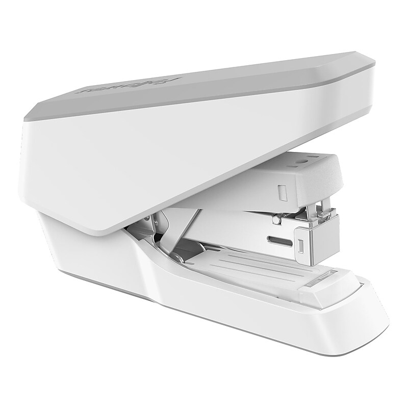 Fellowes LX860 EasyPress Desktop Stapler, 40-Sheet Capacity, Staples Included, White (LX860WHITE) image 1