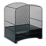 Onyx Onyx 2-Piece Desk Organizer Set, Steel Mesh, Black (SAF3260BL)~#|#~24C23ACE-4736-43D0-A767AE46280A3267_sc7