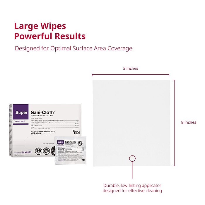 PDI Sani-Cloth Disinfecting Wipes, 50/Pack (H04082) | Staples