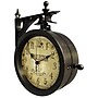Infinity Instruments The Charleston Indoor/Outdoor Double-Sided Antique Clock, 8", Rust Finished~#|#~24C5552B-5DCE-457D-9784BB47C2D99CBE_sc7