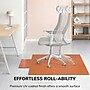 Anji Mountain Standard Bamboo Carpet & Hard Floor Chair Mat with Lip, 55" x 57", Walnut (AMB24054)~#|#~24C56B9A-9E8A-4C0C-A85A3DE2A8B66A7A_sc7