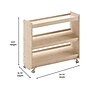 Flash Furniture Bright Beginnings Mobile 2-Section Storage Cart, 31.5"H x 34.75"W x 15.75"D, Brown (MK-ME13705-GG)~#|#~24C94BCF-764C-4473-BA361975E77FA25A_sc7