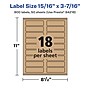 Avery Laser/Inkjet Rectangle Multipurpose Labels, 15/16" x 3-7/16", Kraft Brown, 900 Labels/Box ( 94218)~#|#~24CAC193-F8C7-4220-A950018DAD39C4D5_sc7